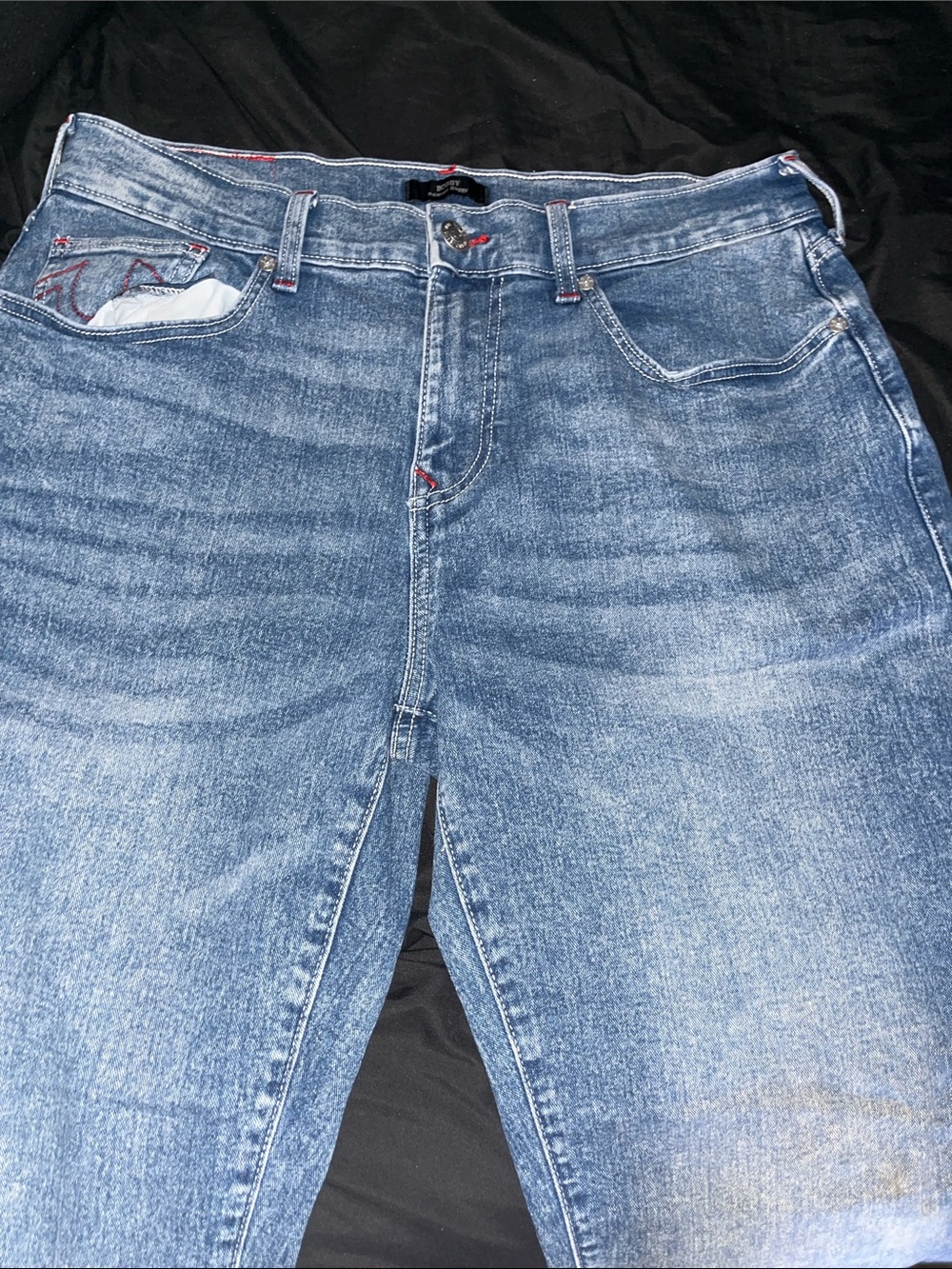 True Religion Slim Straight Men's Jeans in Faded Blue Wash